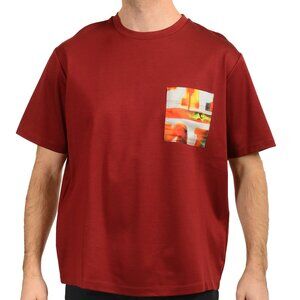 Scuderia Ferrari Men's Silk Pocket Crewneck Short Sleeve T-Shirt US L IT 52